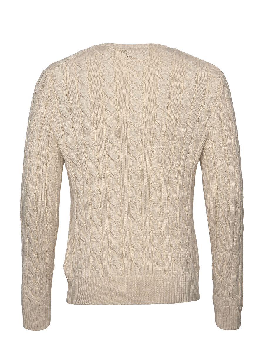Polo Ralph Lauren - 5/1 ROVING COTTON-LSL-PLO - knitted round necks - andover cream - 2