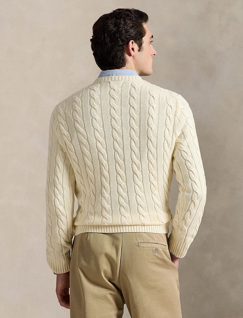Polo Ralph Lauren - Cable-Knit Cotton Sweater - rundhalsad - andover cream - 2