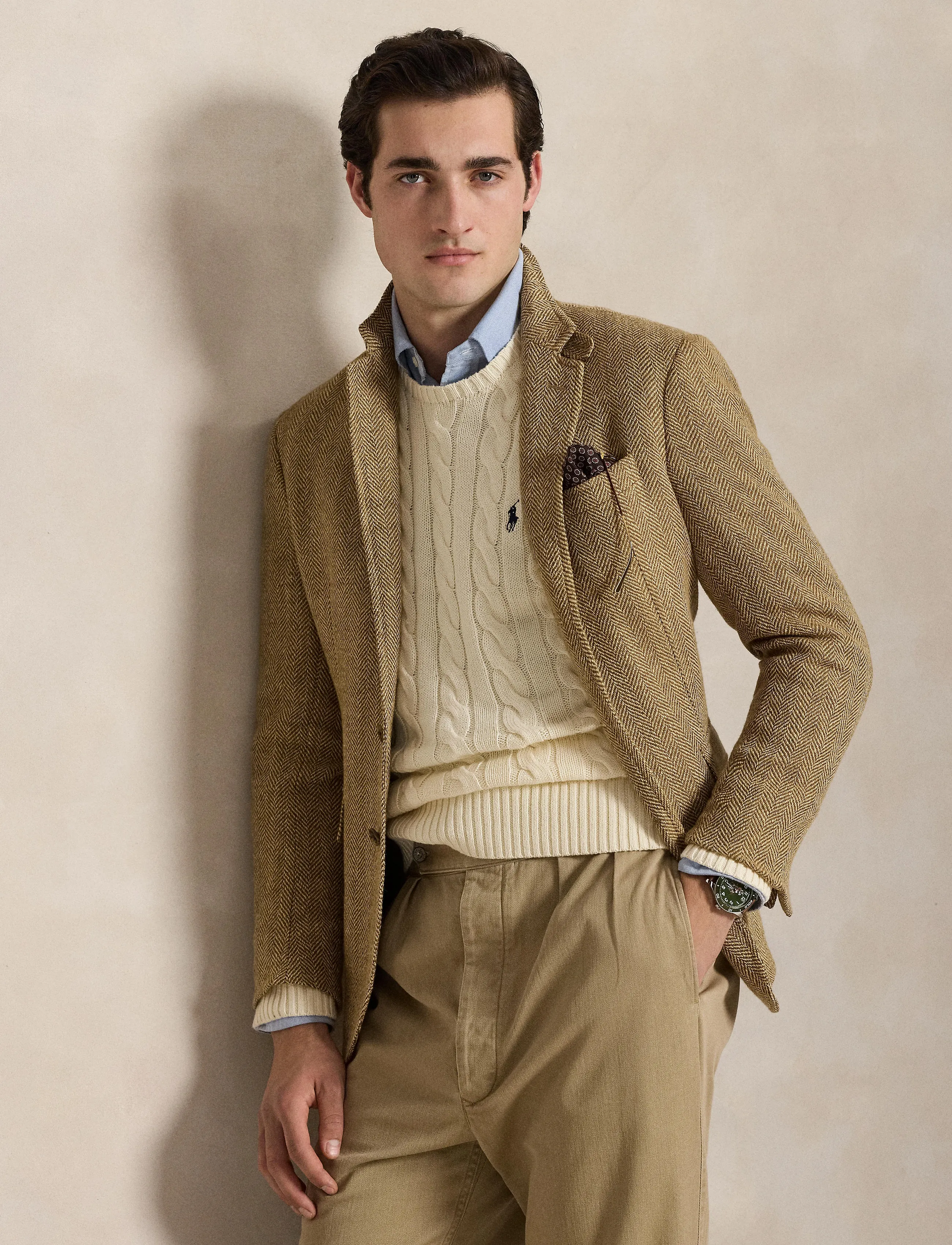 Polo Ralph Lauren - Cable-Knit Cotton Sweater - rundhalsad - andover cream - 5