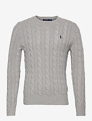 Cable-Knit Cotton Sweater - ANDOVER HEATHER