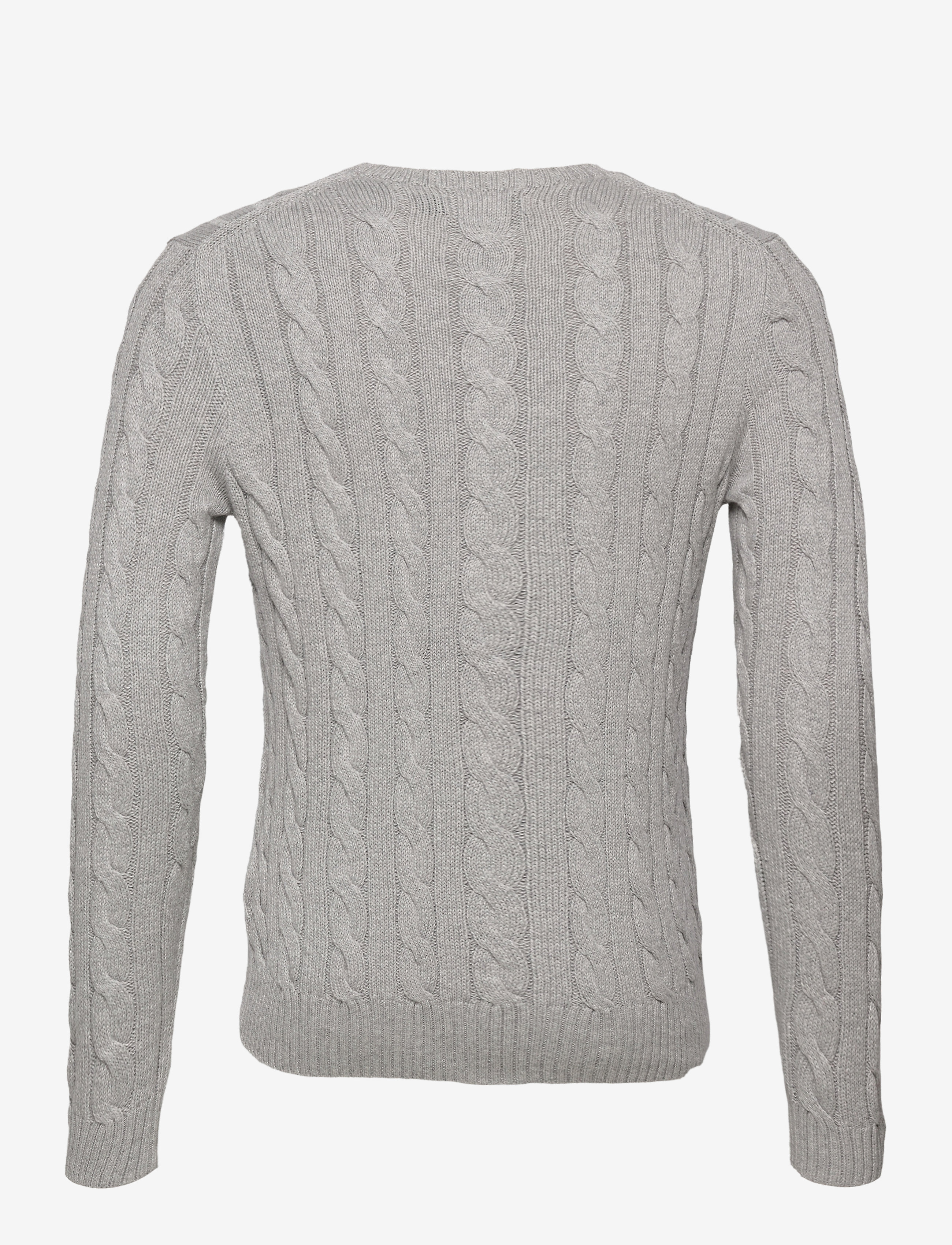 Polo Ralph Lauren - Cable-Knit Cotton Sweater - perusneuleet - andover heather - 1