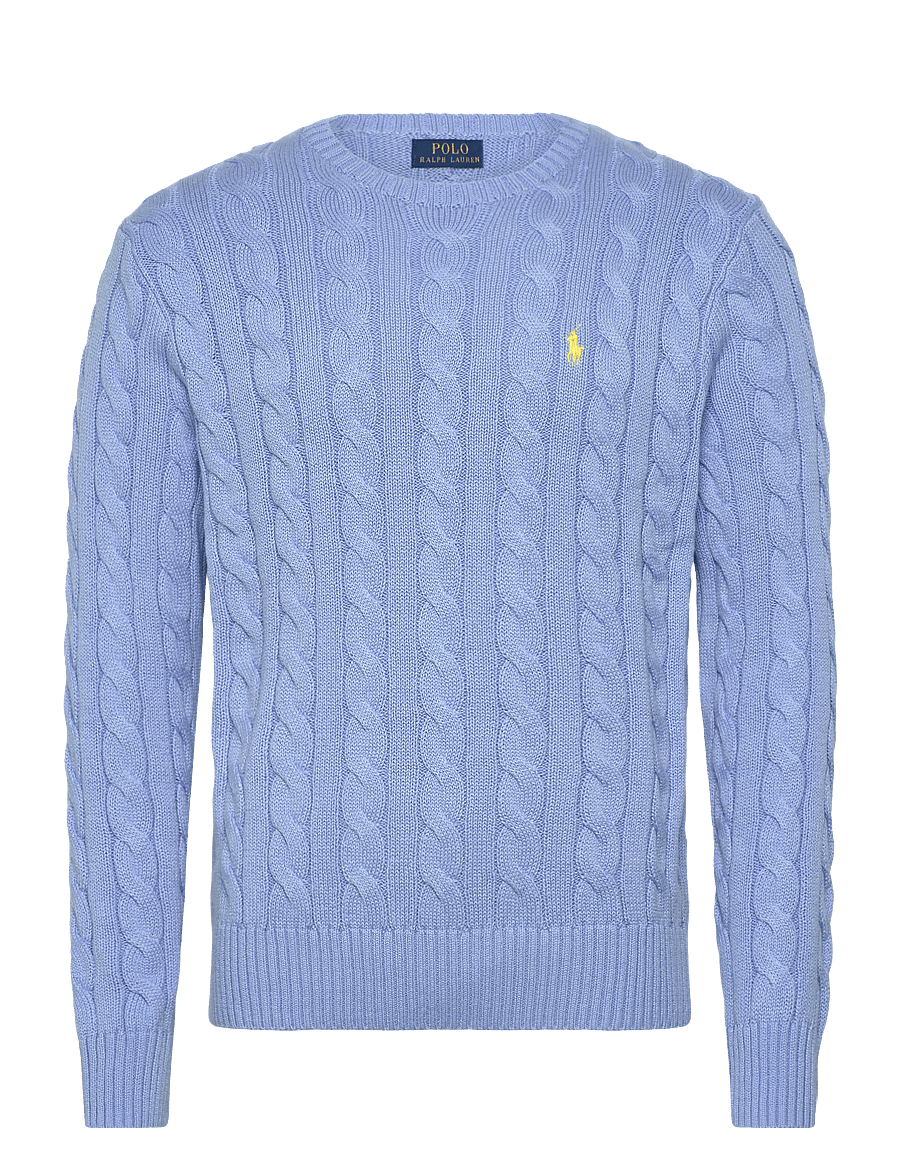 Polo Ralph Lauren - Cable-Knit Cotton Sweater - rund hals - austin blue - 0