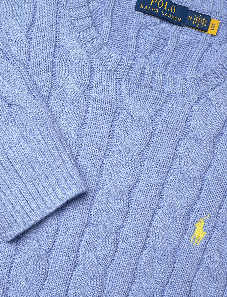 Polo Ralph Lauren - Cable-Knit Cotton Sweater - rund hals - austin blue - 2