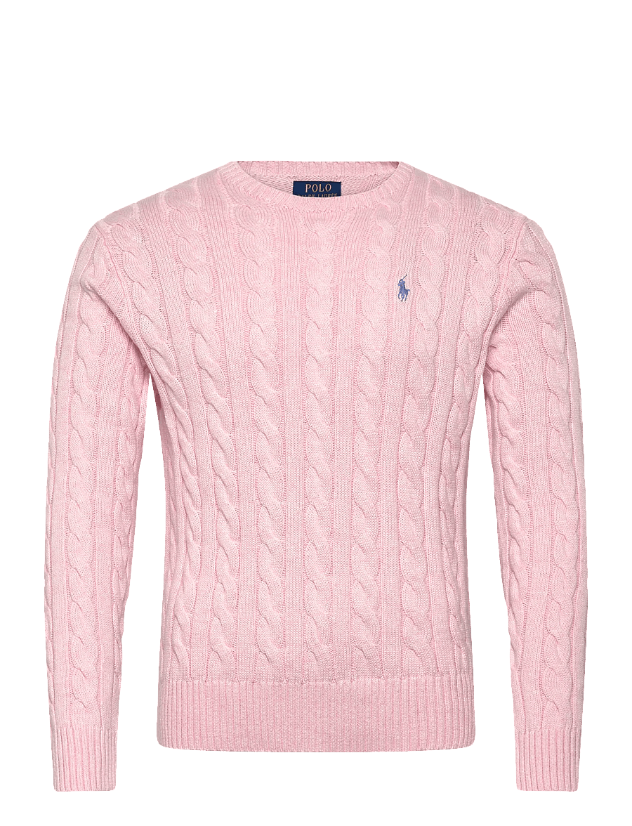 Polo Ralph Lauren - 5/1 ROVING COTTON-LSL-PLO - knitted round necks - ballet pink hthr - 0