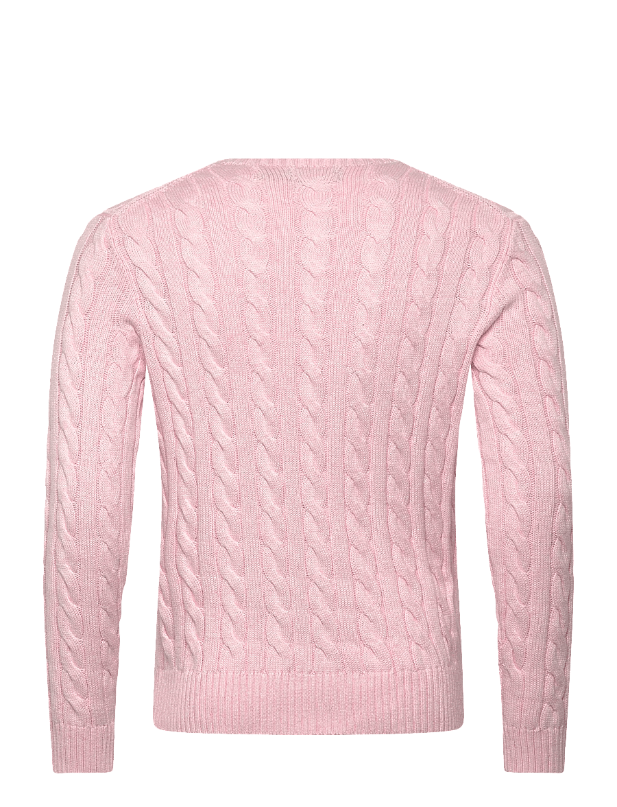 Polo Ralph Lauren - 5/1 ROVING COTTON-LSL-PLO - knitted round necks - ballet pink hthr - 1