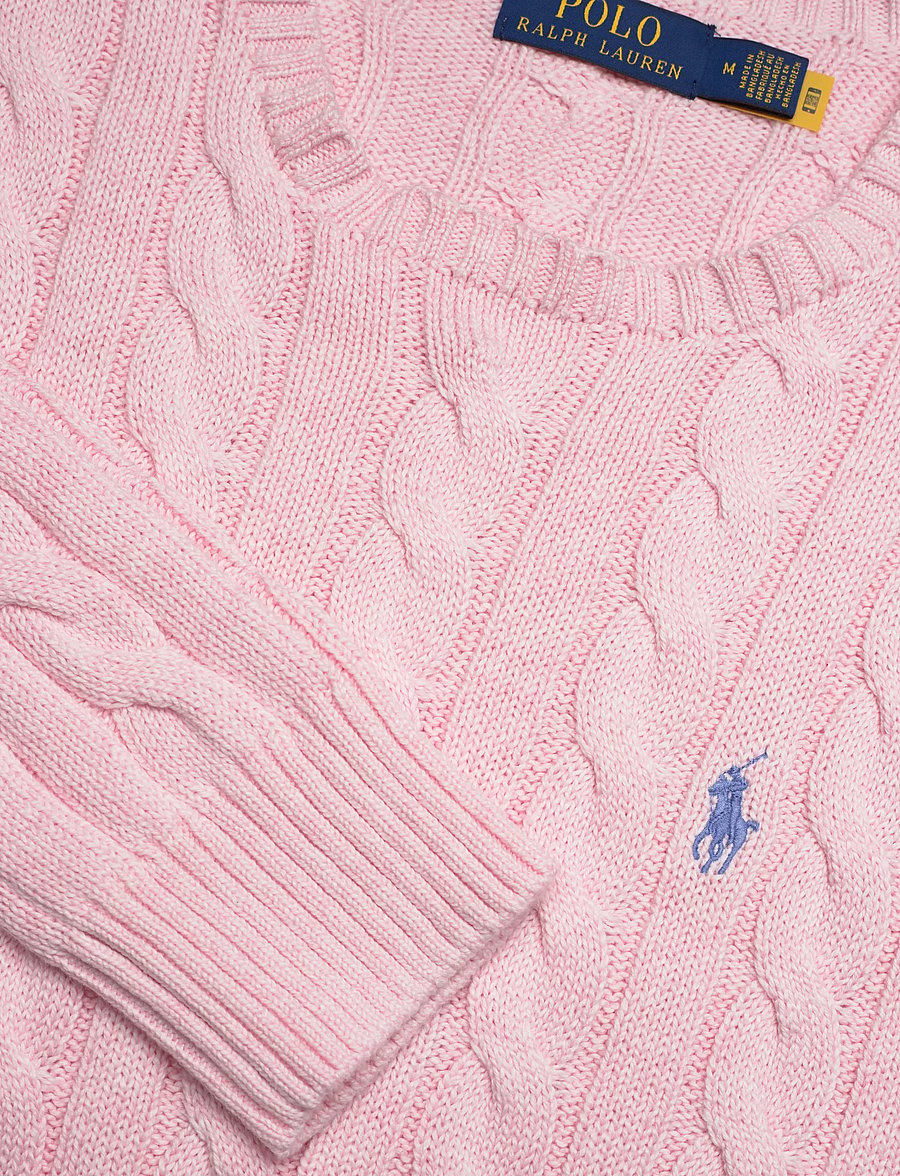Polo Ralph Lauren - 5/1 ROVING COTTON-LSL-PLO - knitted round necks - ballet pink hthr - 2