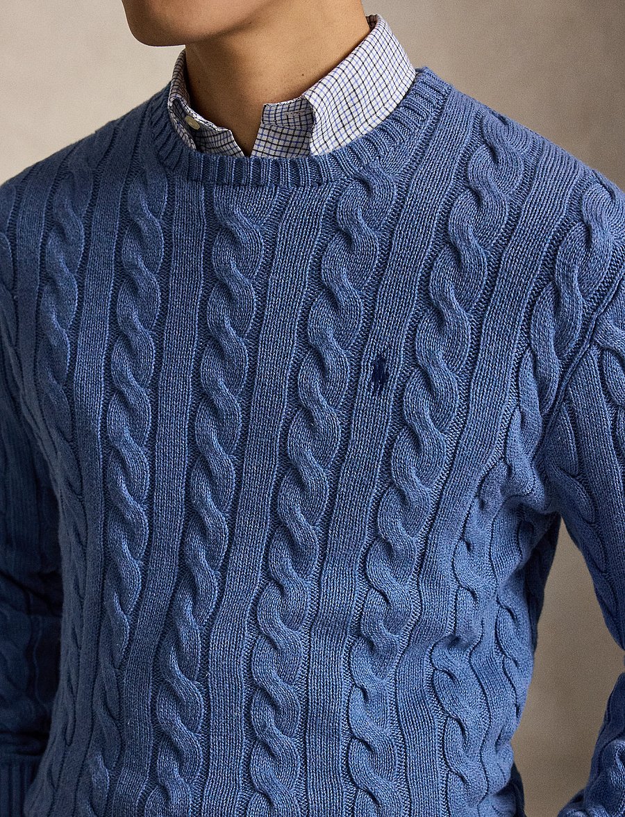 Polo Ralph Lauren - 5/1 ROVING COTTON-LSL-PLO - rundhals - blue borage heath - 5