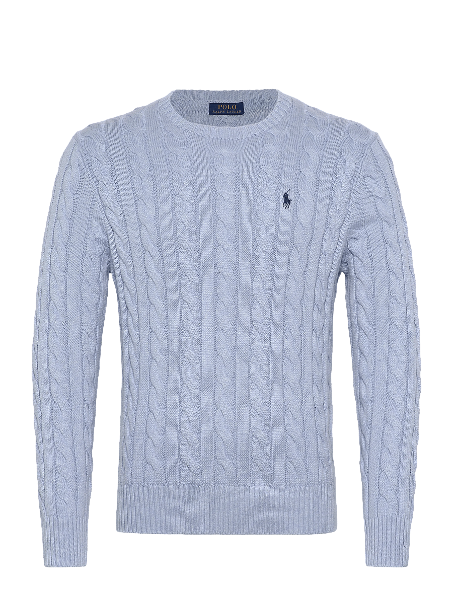 Polo Ralph Lauren - 5/1 ROVING COTTON-LSL-PLO - knitted round necks - blue hyacinth hth - 0