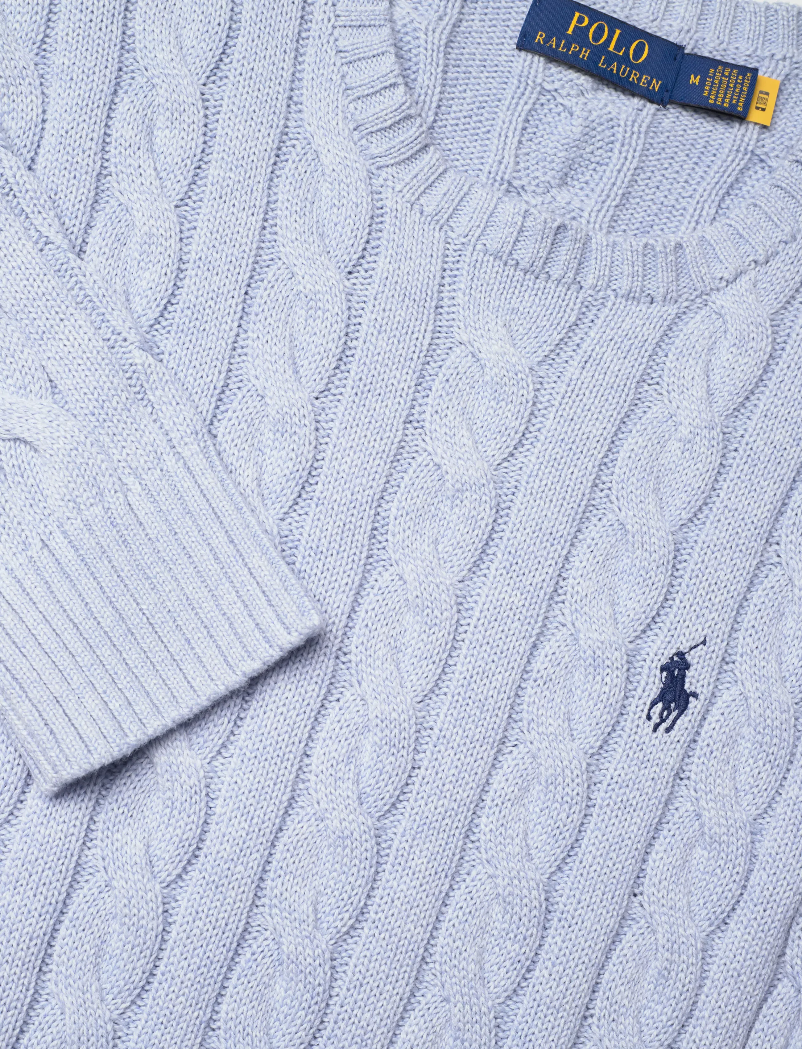 Polo Ralph Lauren - 5/1 ROVING COTTON-LSL-PLO - Ümmarguse kaelusega kudumid - blue hyacinth hth - 2
