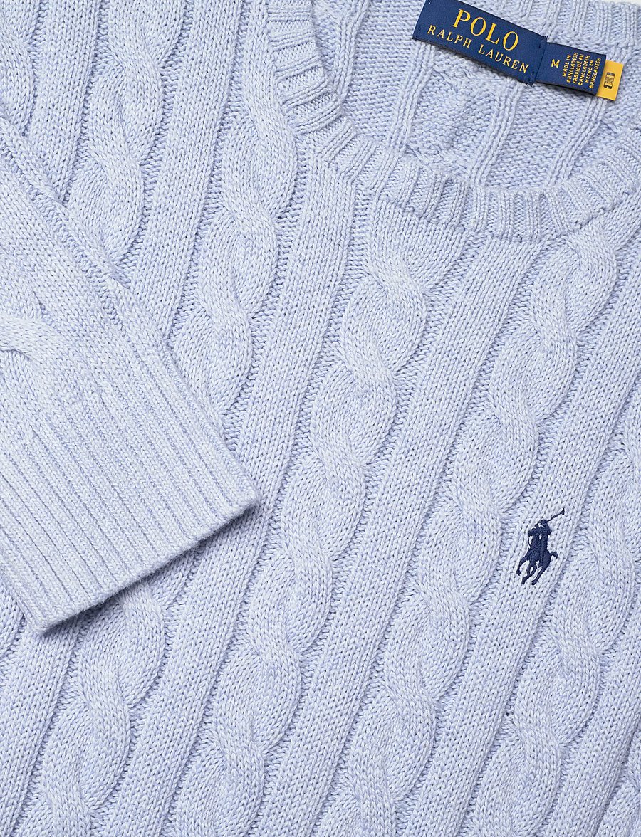 Polo Ralph Lauren - 5/1 ROVING COTTON-LSL-PLO - knitted round necks - blue hyacinth hth - 2