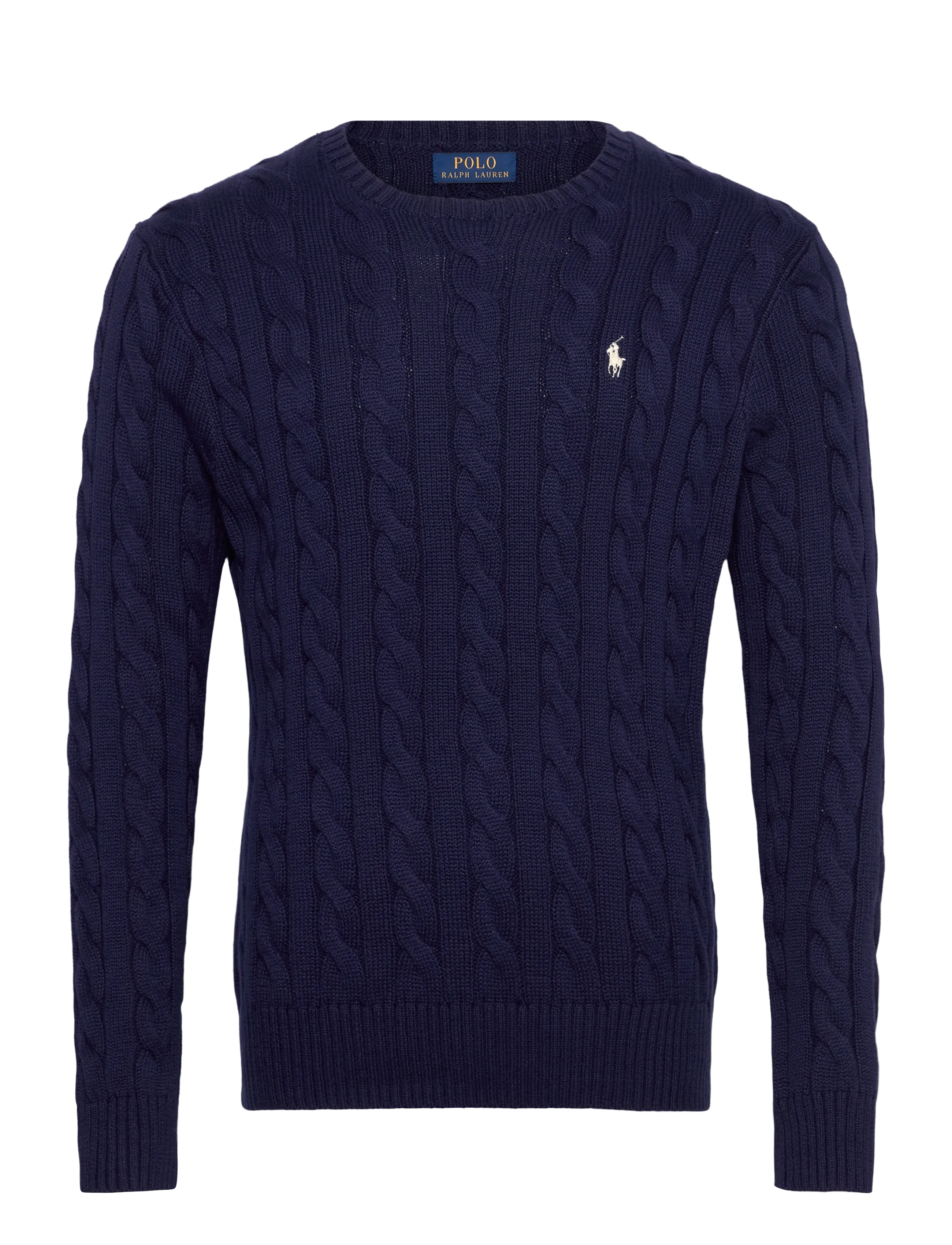Polo Ralph Lauren Cable-Knit Cotton Sweater - Preppy - BRIGHT NAVY / navy