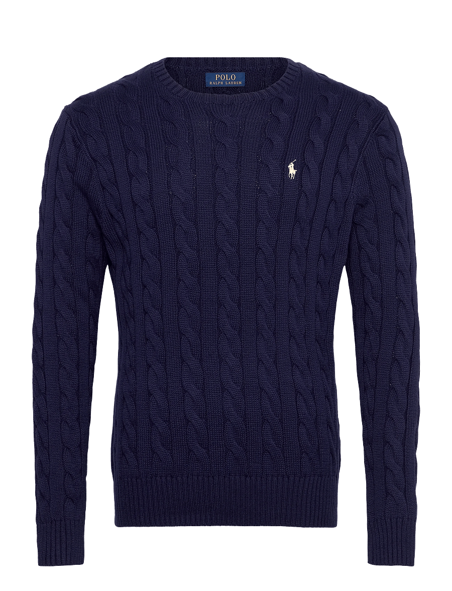 Polo Ralph Lauren - 5/1 ROVING COTTON-LSL-PLO - knitted round necks - bright navy - 0