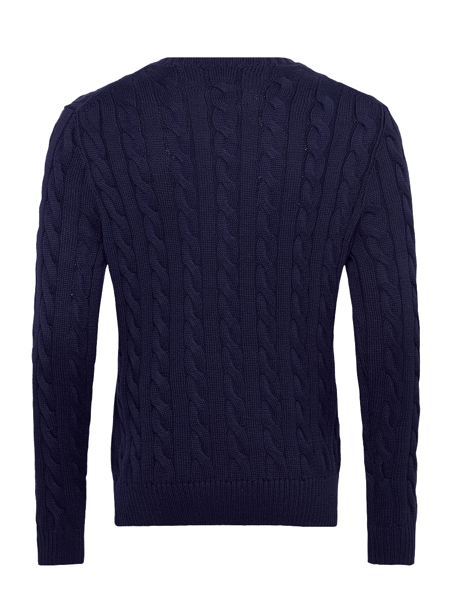 Polo Ralph Lauren - 5/1 ROVING COTTON-LSL-PLO - knitted round necks - bright navy - 1