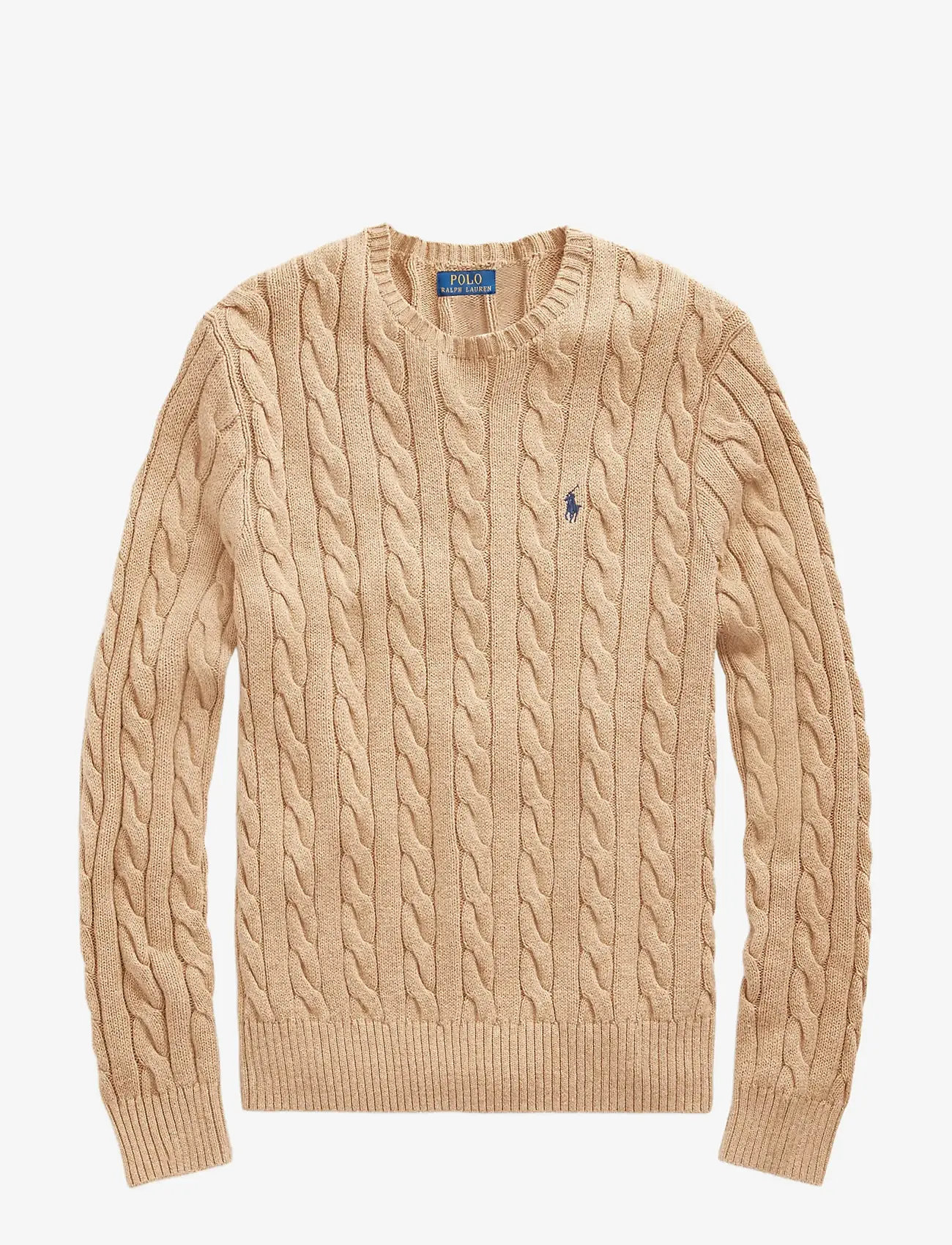 Polo Ralph Lauren - 5/1 ROVING COTTON-LSL-PLO - rund hals - camel melange - 1