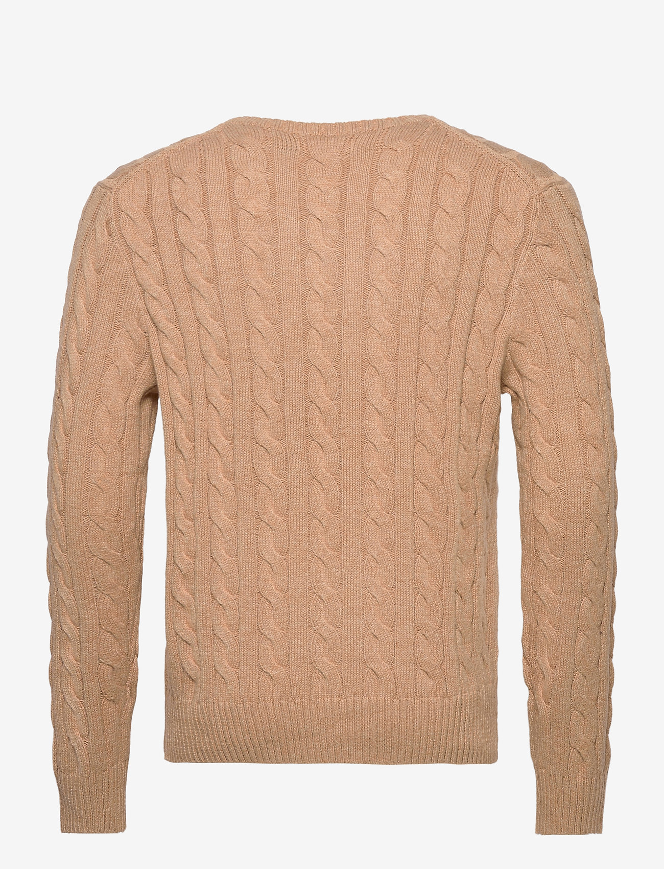 Polo Ralph Lauren - Cable-Knit Cotton Sweater - rundhalsad - camel melange - 2