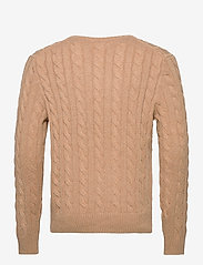 Polo Ralph Lauren - Cable-Knit Cotton Sweater - megzti laisvalaikio drabužiai - camel melange - 1