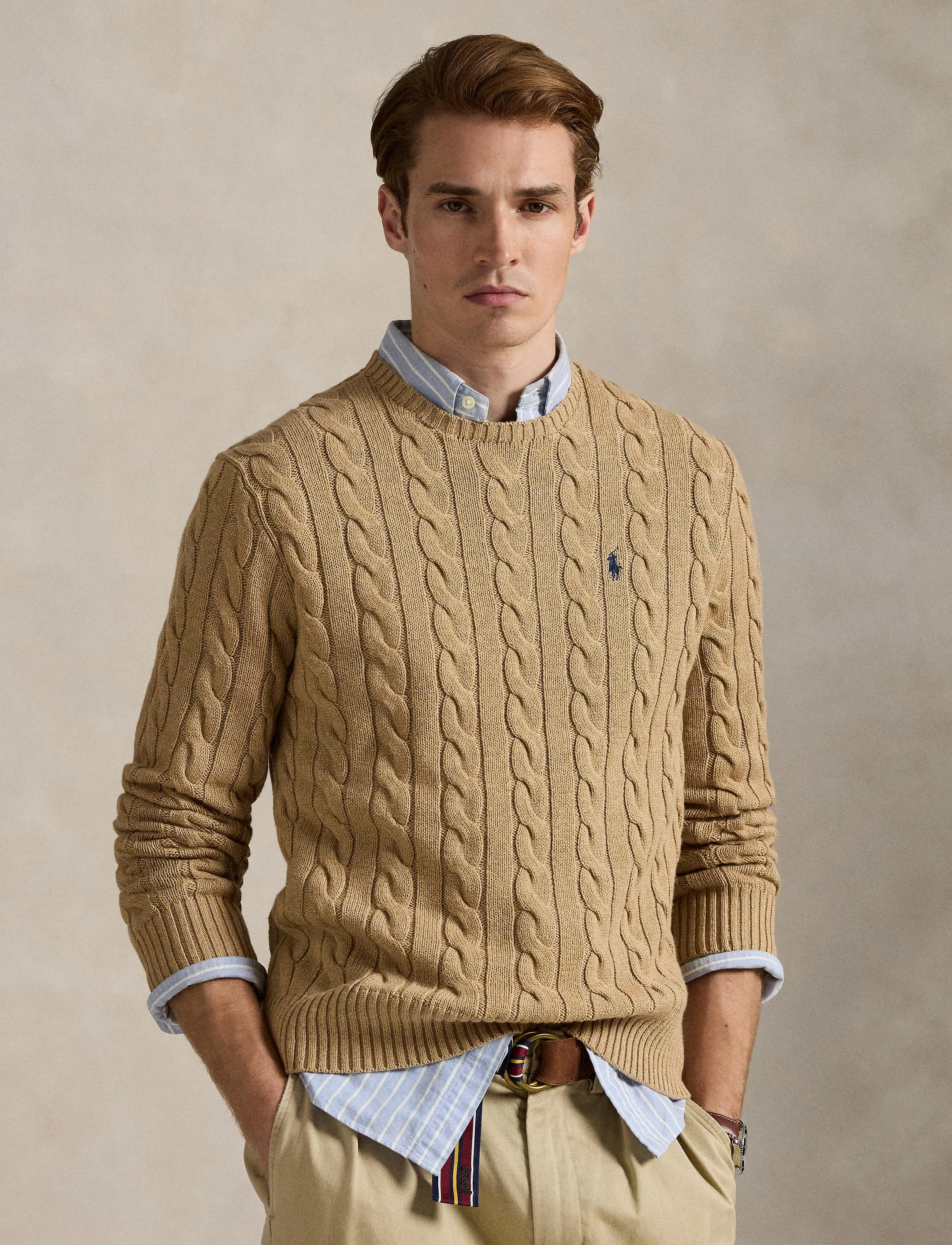Polo Ralph Lauren Cable-Knit Cotton Sweater stickade tröjor herr – bild 9