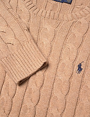 Polo Ralph Lauren - Cable-Knit Cotton Sweater - rundhalsad - camel melange - 3