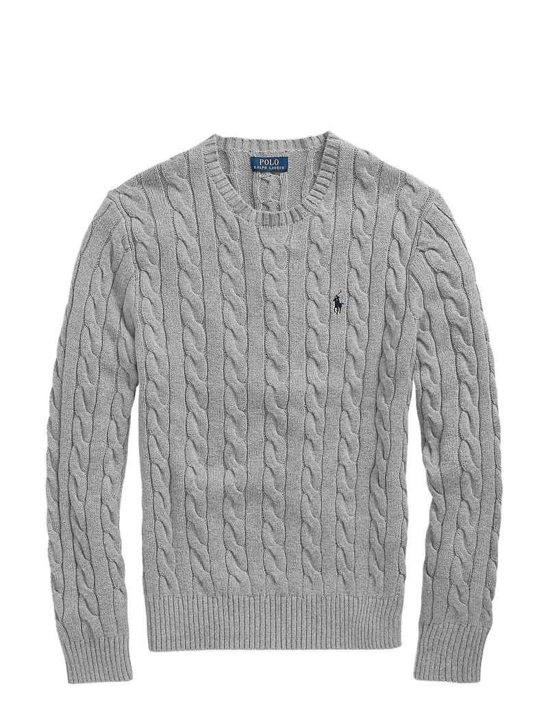 Polo Ralph Lauren - 5/1 ROVING COTTON-LSL-PLO - knitted round necks - fawn grey heather - 1