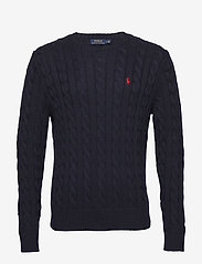 Polo Ralph Lauren - Cable-Knit Cotton Sweater - knitted round necks - hunter navy - 1