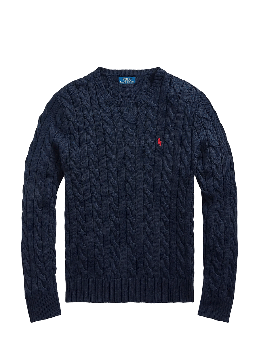 Polo Ralph Lauren - Cable-Knit Cotton Sweater - rundhals - hunter navy - 2