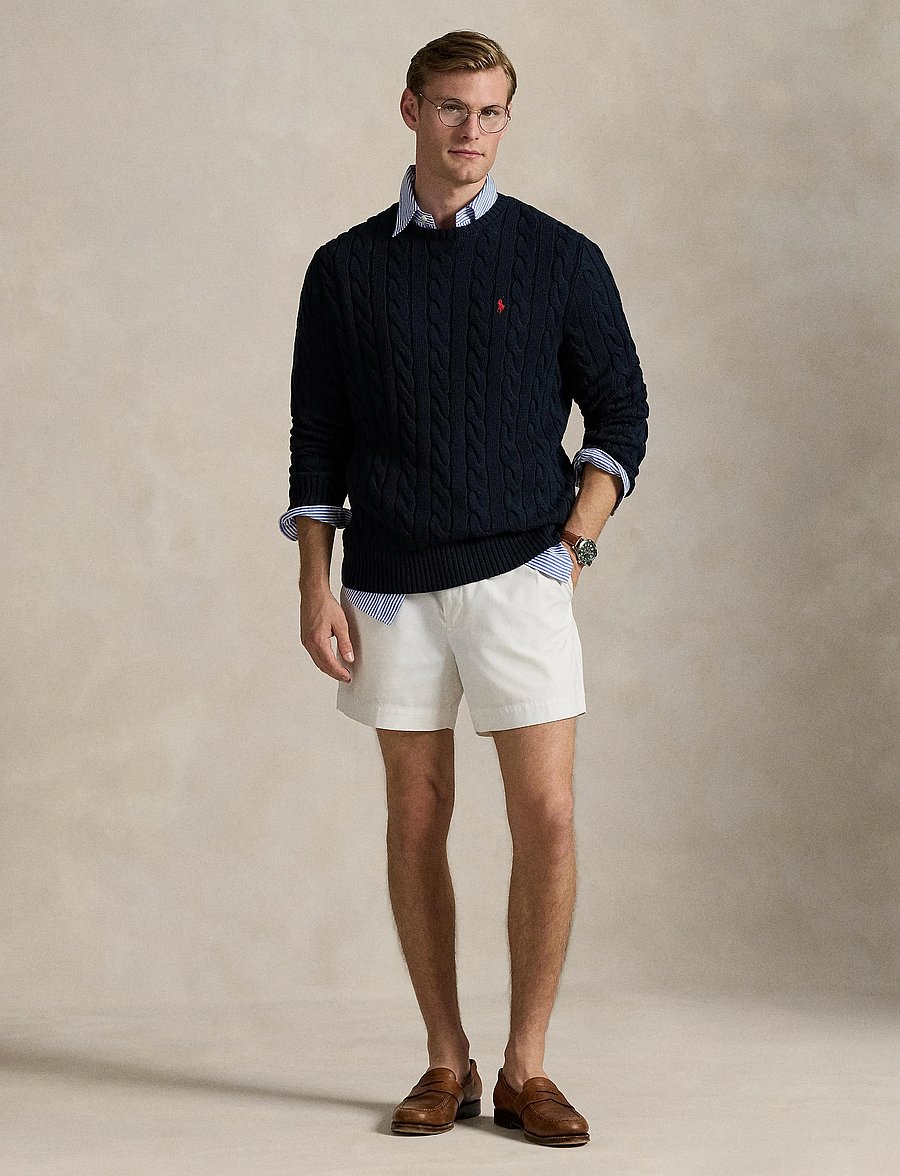 Polo Ralph Lauren - Cable-Knit Cotton Sweater - rundhals - hunter navy - 0