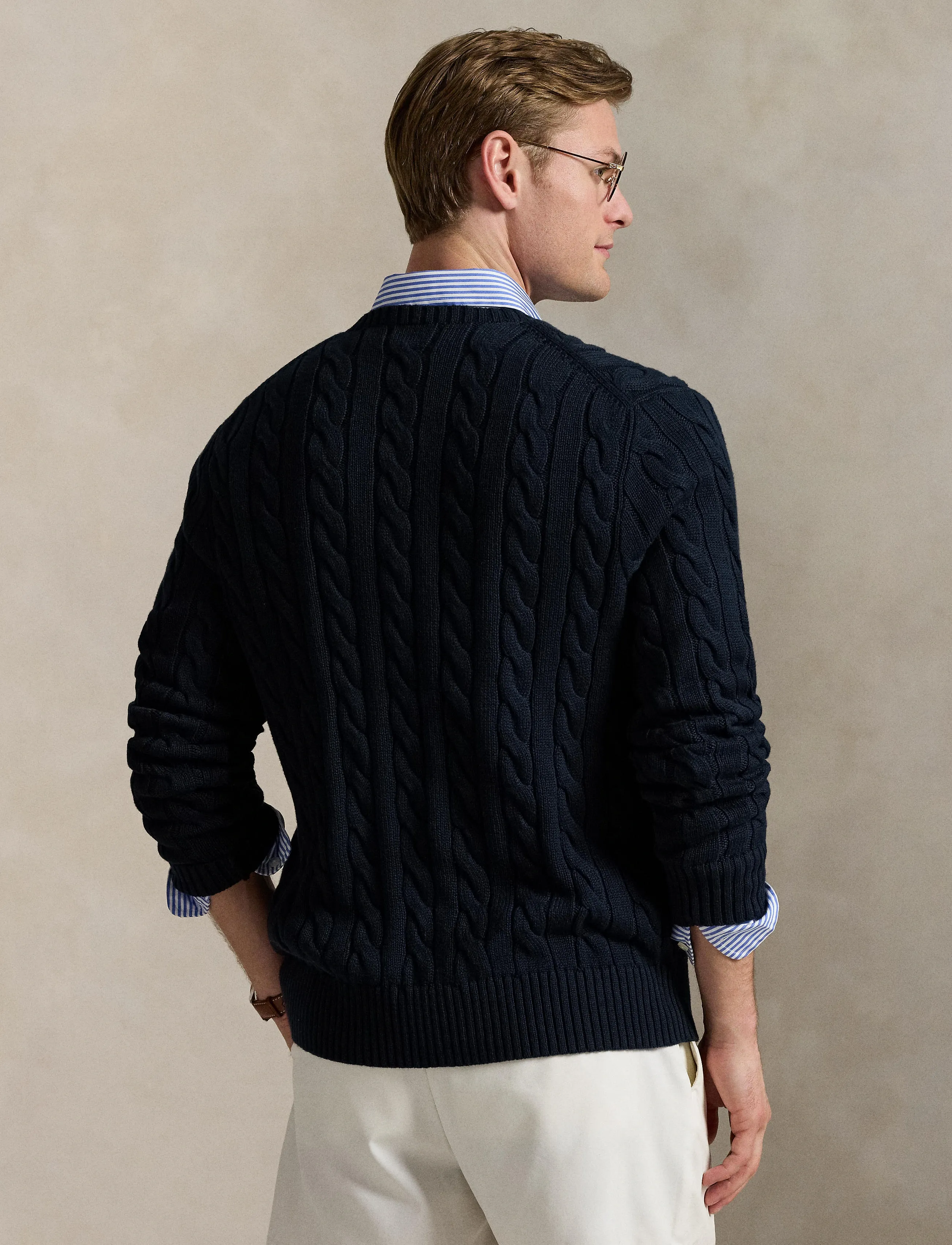 Polo Ralph Lauren - 5/1 ROVING COTTON-LSL-PLO - rund hals - hunter navy - 3