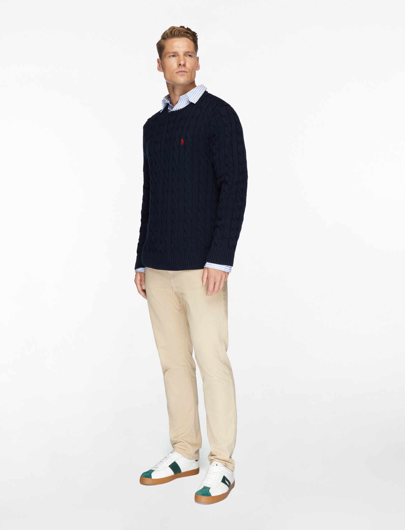 Polo Ralph Lauren - 5/1 ROVING COTTON-LSL-PLO - knitted round necks - hunter navy - 4