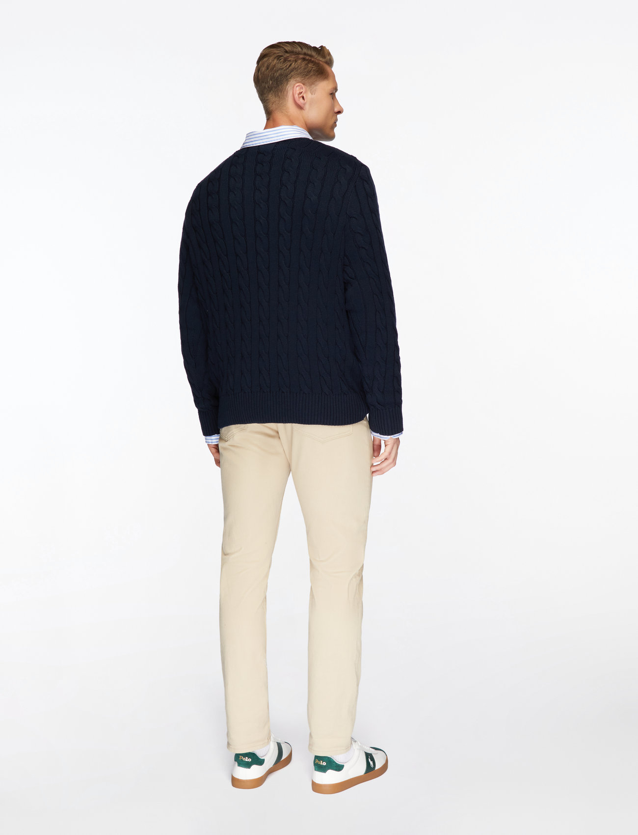 Polo Ralph Lauren - 5/1 ROVING COTTON-LSL-PLO - knitted round necks - hunter navy - 5