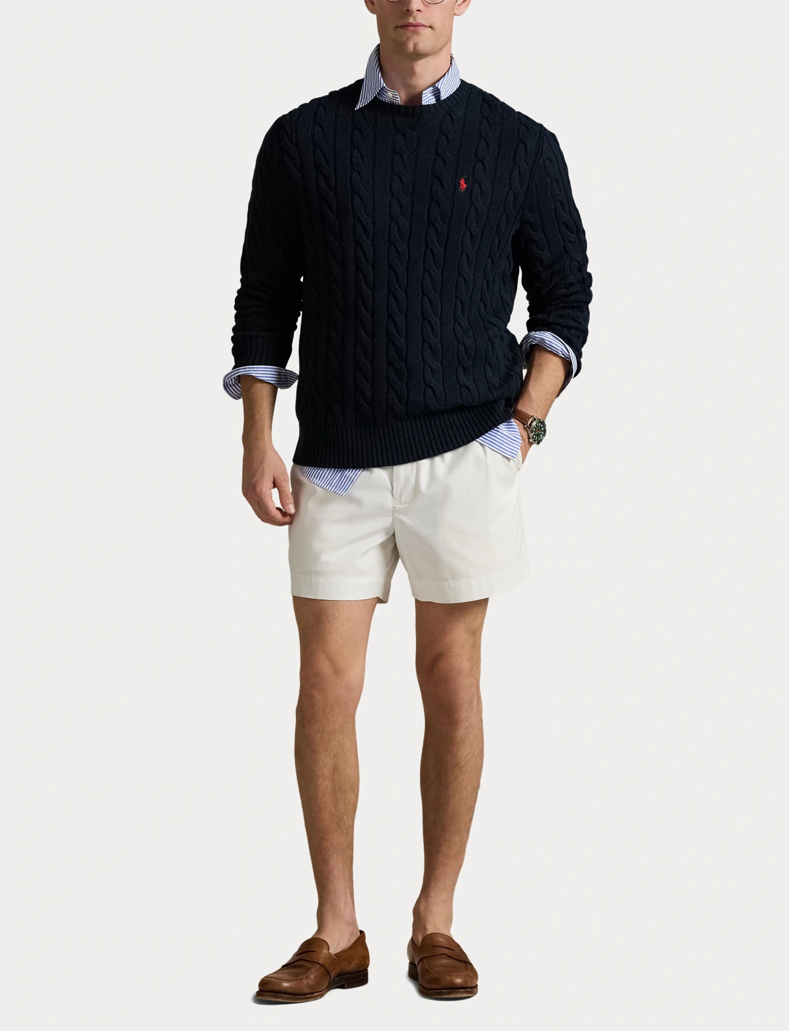 Polo Ralph Lauren - 5/1 ROVING COTTON-LSL-PLO - rund hals - hunter navy - 5