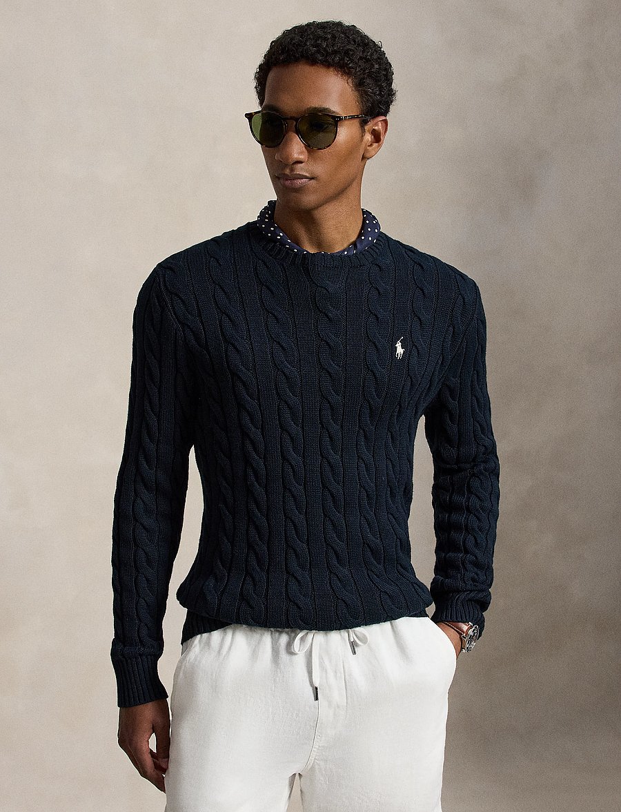 Polo Ralph Lauren - 5/1 ROVING COTTON-LSL-PLO - rundhals - hunter navy w/ c8 - 0