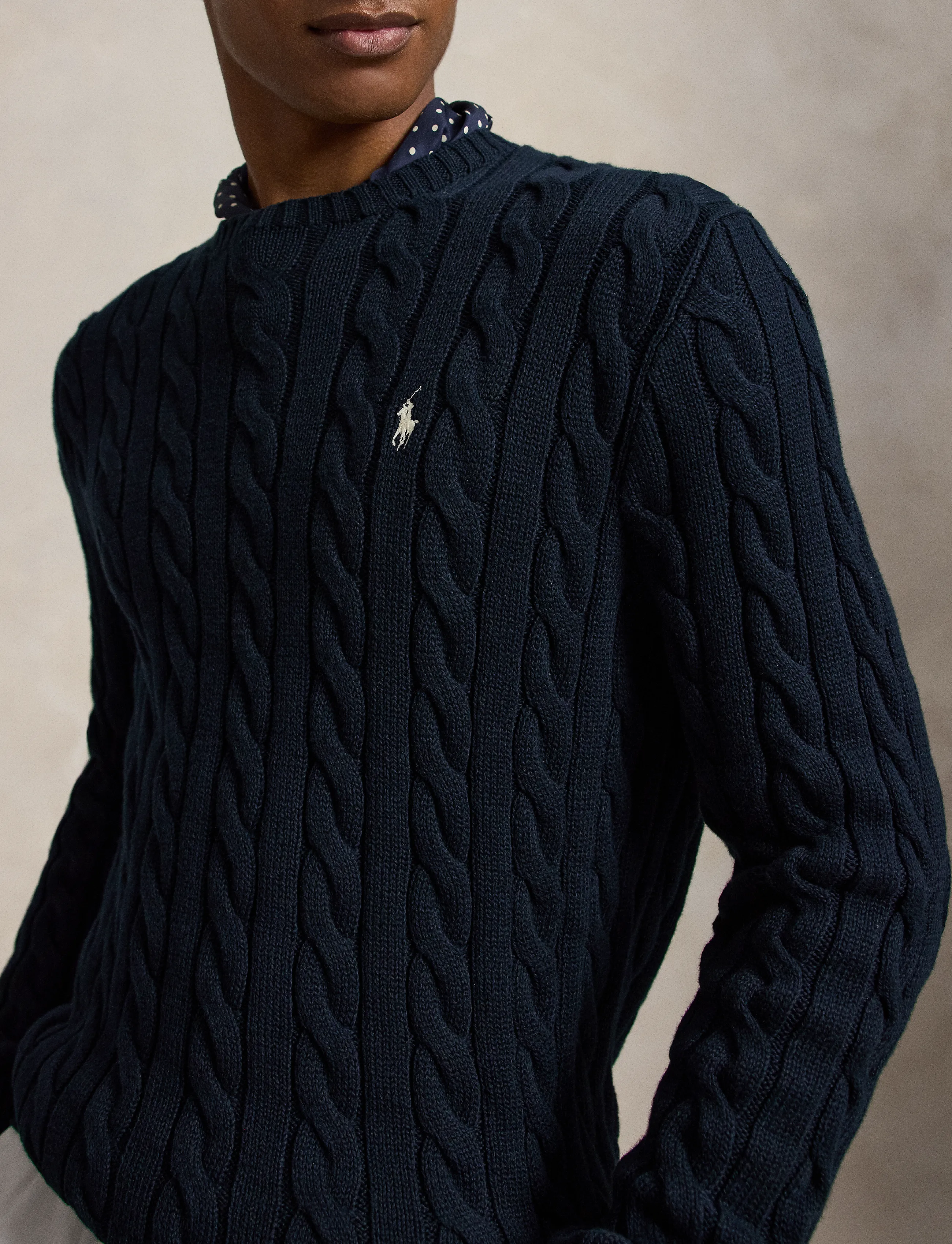Polo Ralph Lauren - 5/1 ROVING COTTON-LSL-PLO - rundhals - hunter navy w/ c8 - 4