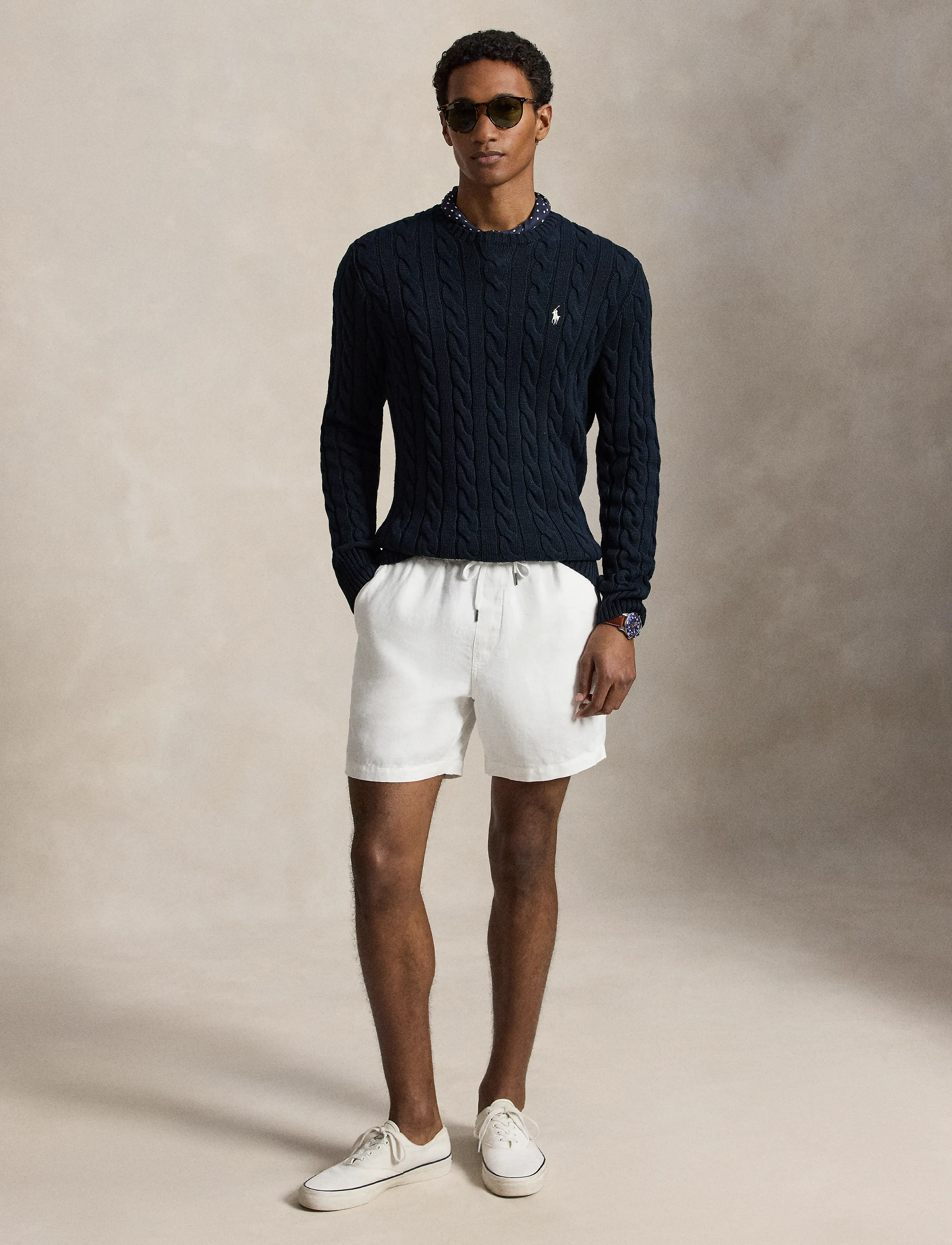 Polo Ralph Lauren - 5/1 ROVING COTTON-LSL-PLO - rundhals - hunter navy w/ c8 - 5