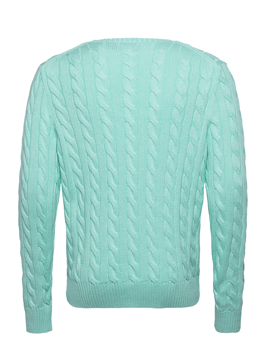 Polo Ralph Lauren - 5/1 ROVING COTTON-LSL-PLO - knitted round necks - new aqua - 1