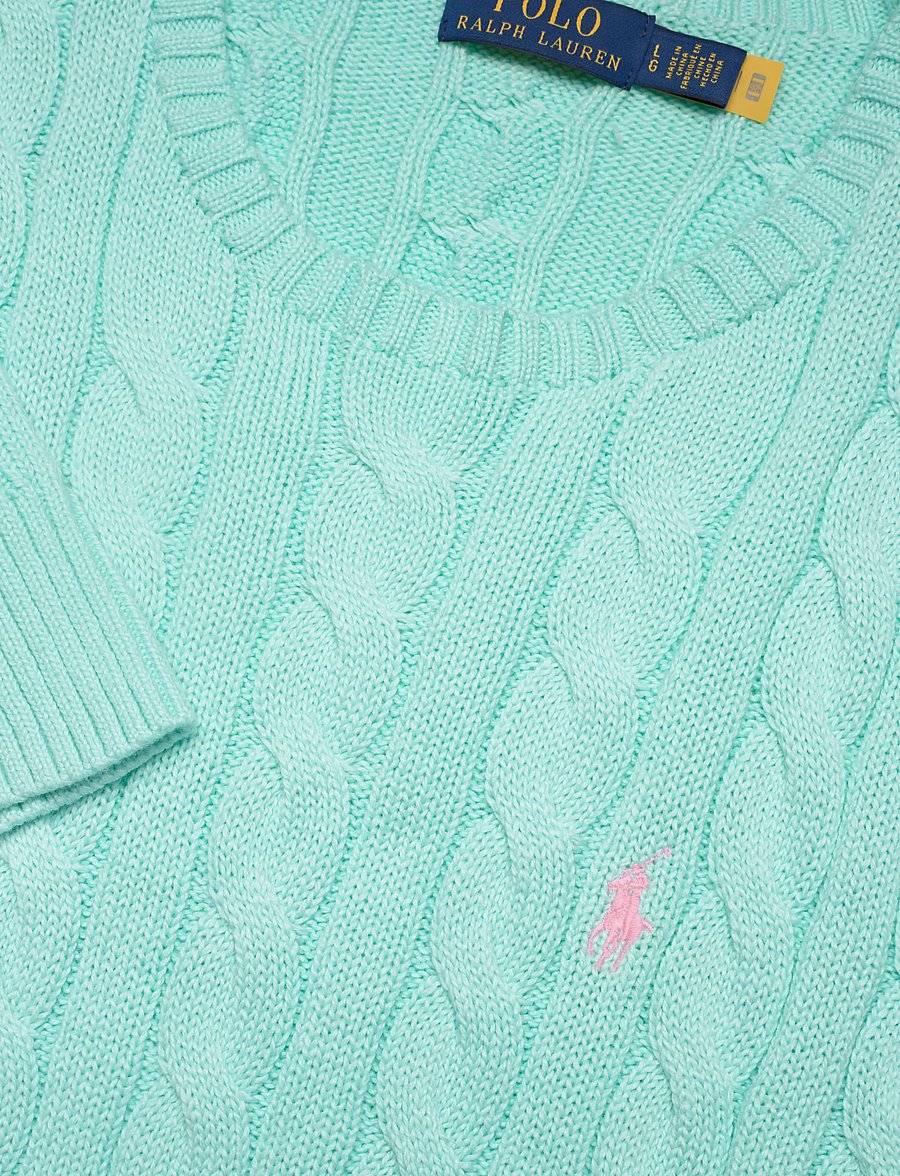 Polo Ralph Lauren - 5/1 ROVING COTTON-LSL-PLO - knitted round necks - new aqua - 2