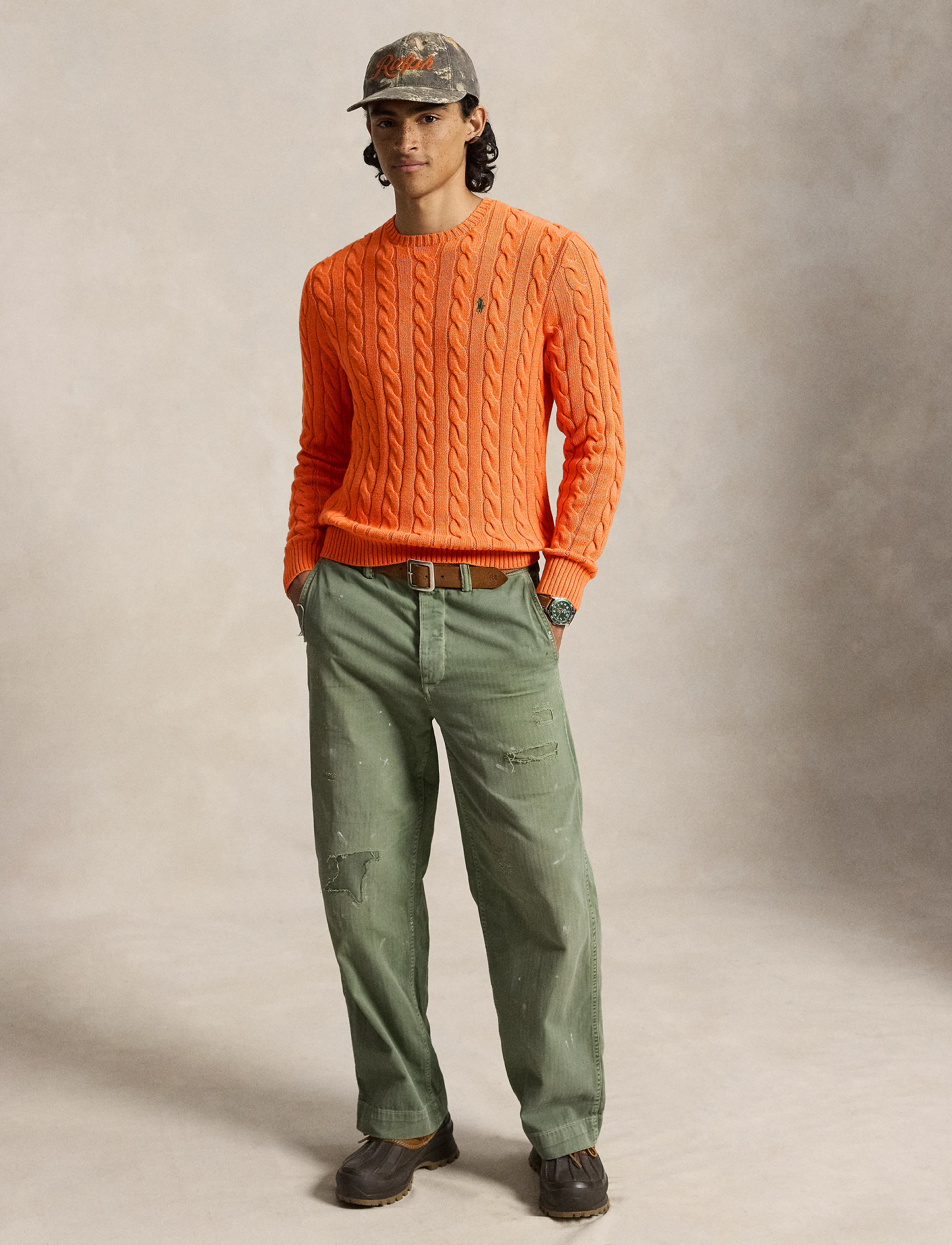Polo Ralph Lauren Cable-Knit Cotton Sweater stickade tröjor herr – bild 2