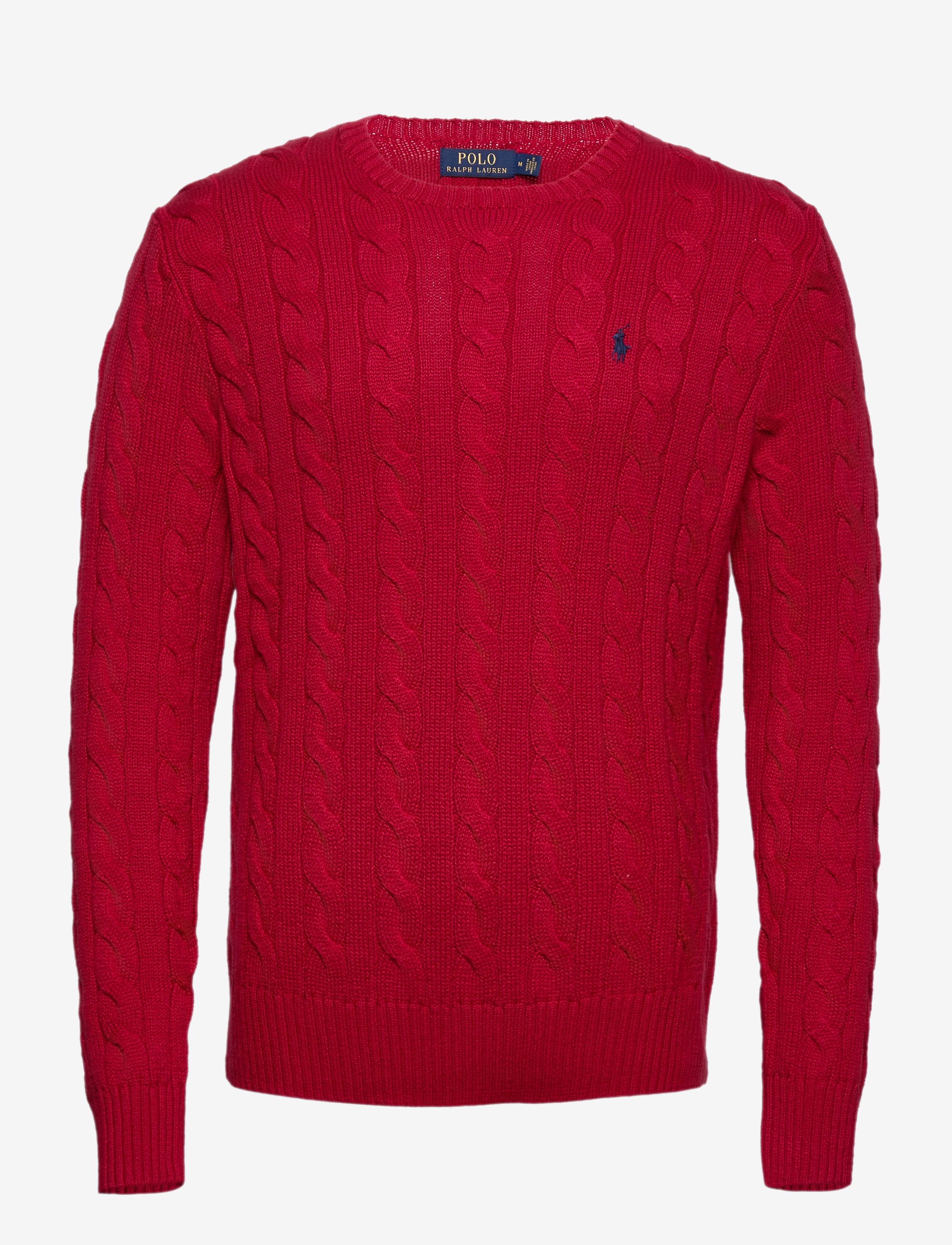 Polo Ralph Lauren Cable-Knit Cotton Sweater - Ümara kaelusega - PARK AVENUE RED / red