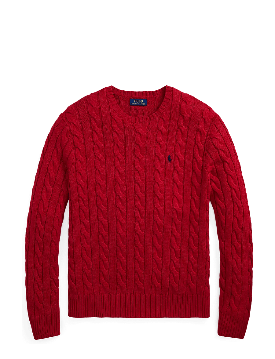 Polo Ralph Lauren - 5/1 ROVING COTTON-LSL-PLO - knitted round necks - park avenue red - 1