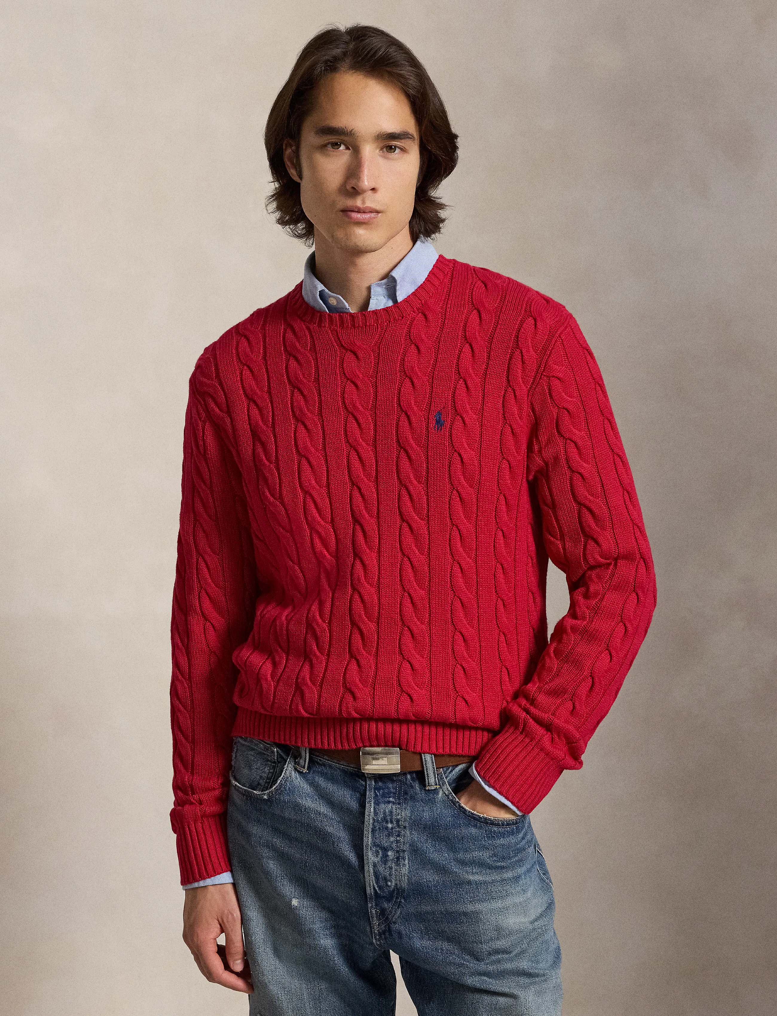 Polo Ralph Lauren Cable-Knit Cotton Sweater stickade tröjor herr – bild 6