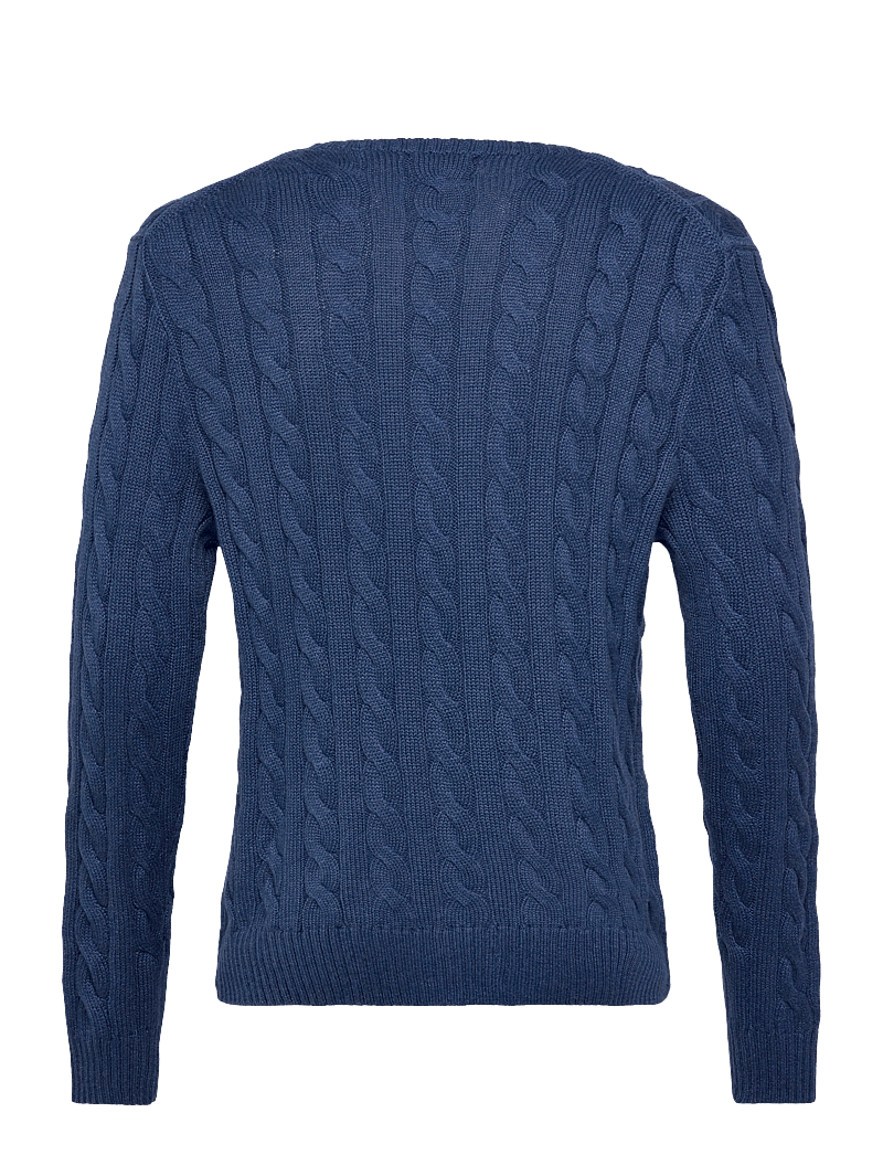 Polo Ralph Lauren - Cable-Knit Cotton Sweater - rund hals - rustic navy heath - 1