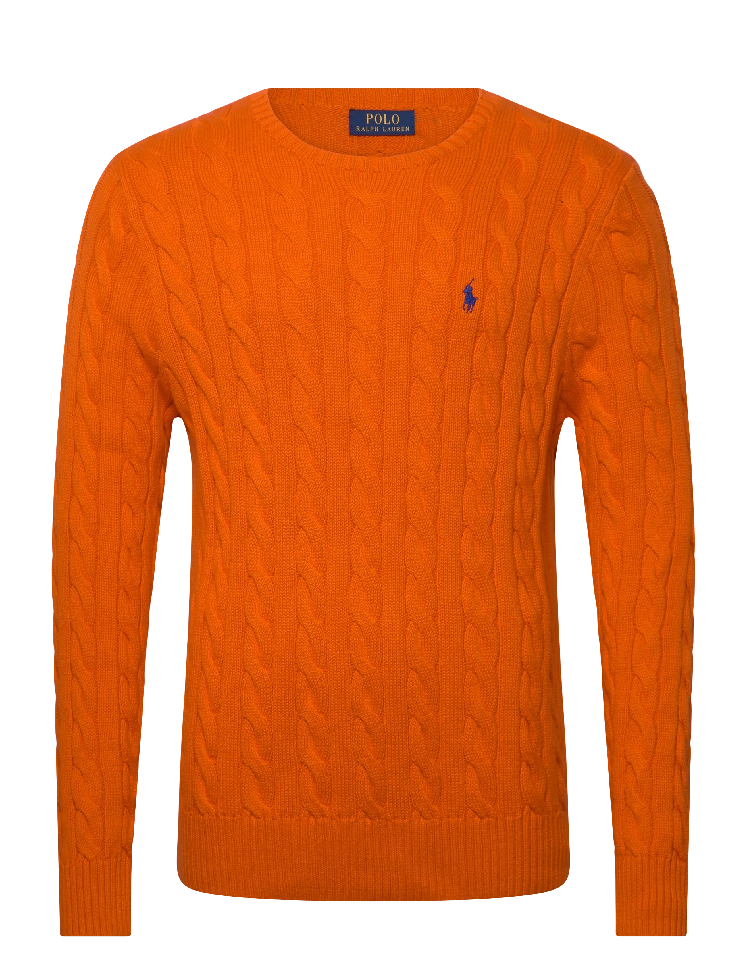 Polo Ralph Lauren Cable-Knit Cotton Sweater - Pulls - SAILING ORANGE / orange