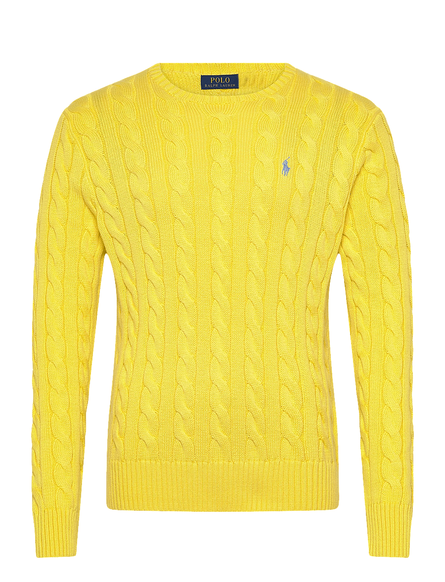 Polo Ralph Lauren - 5/1 ROVING COTTON-LSL-PLO - knitted round necks - sunfish yellow - 0