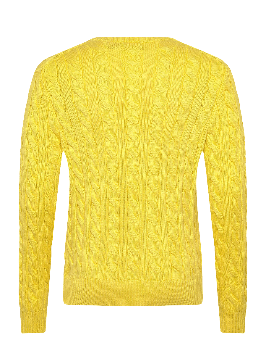 Polo Ralph Lauren - 5/1 ROVING COTTON-LSL-PLO - knitted round necks - sunfish yellow - 1