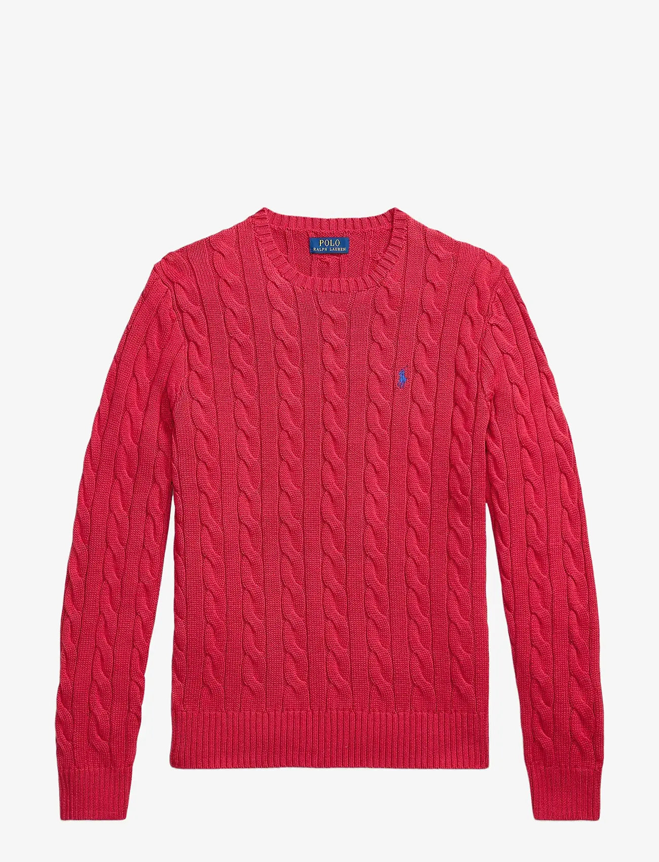 Polo Ralph Lauren - Cable-Knit Cotton Sweater - rundhals - sunrise red - 1