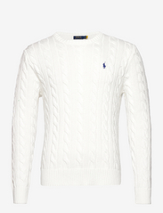 Cable-Knit Cotton Sweater - WHITE