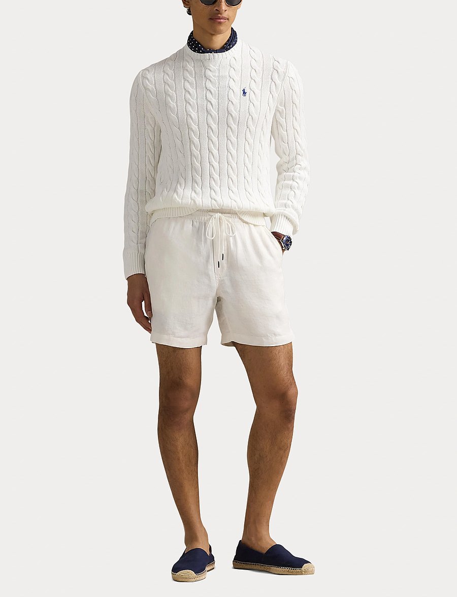 Polo Ralph Lauren - 5/1 ROVING COTTON-LSL-PLO - knitted round necks - white - 4