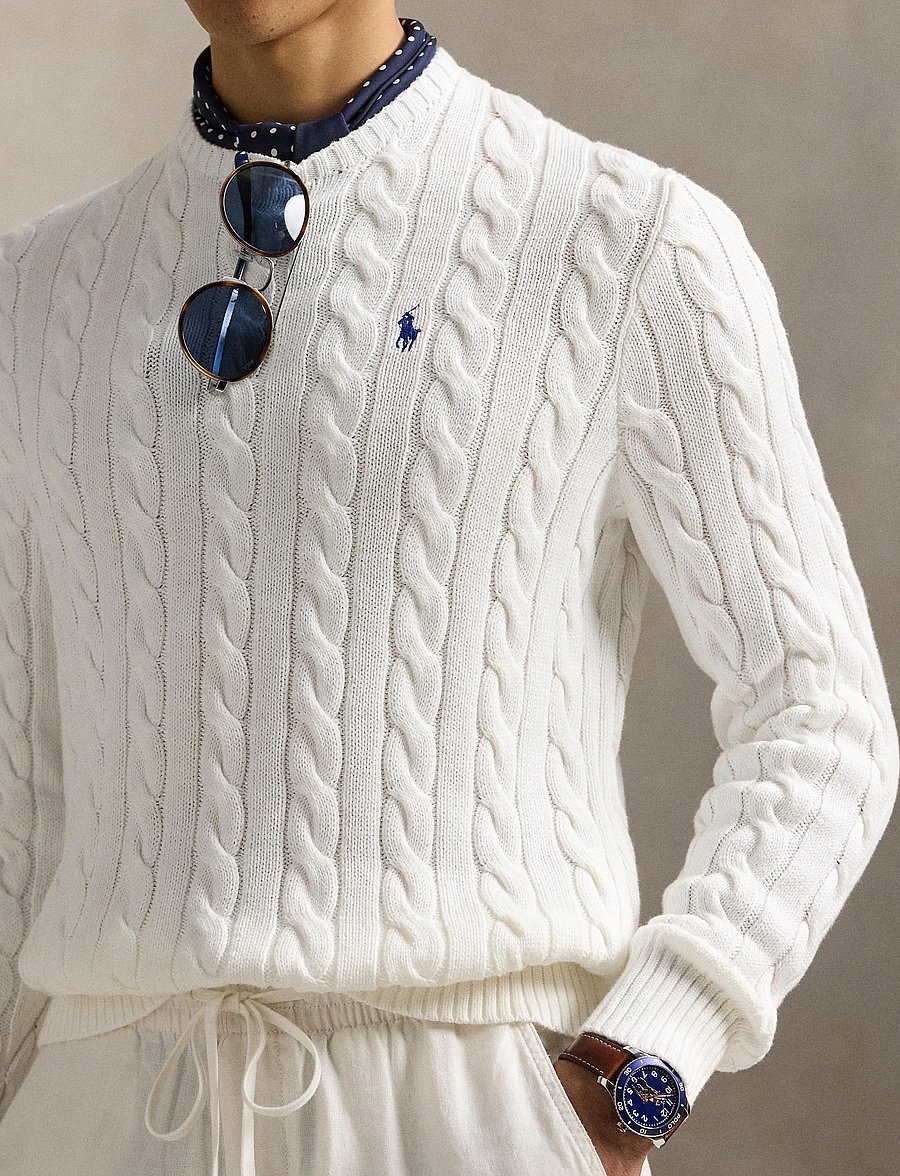 Polo Ralph Lauren - 5/1 ROVING COTTON-LSL-PLO - rundhals - white - 4