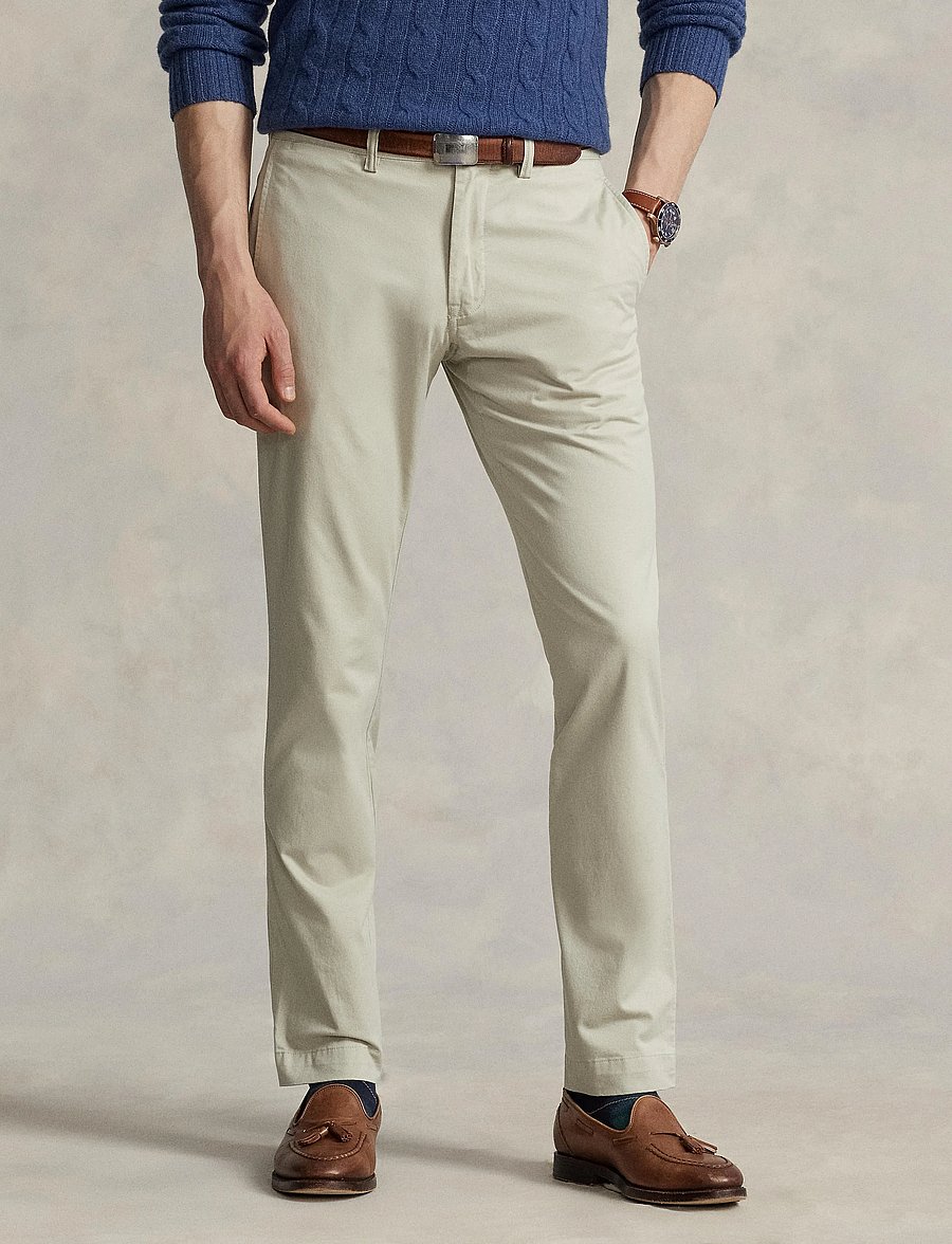 Polo Ralph Lauren - Washed Stretch Slim Fit Chino Pant - chinos - classic stone - 0