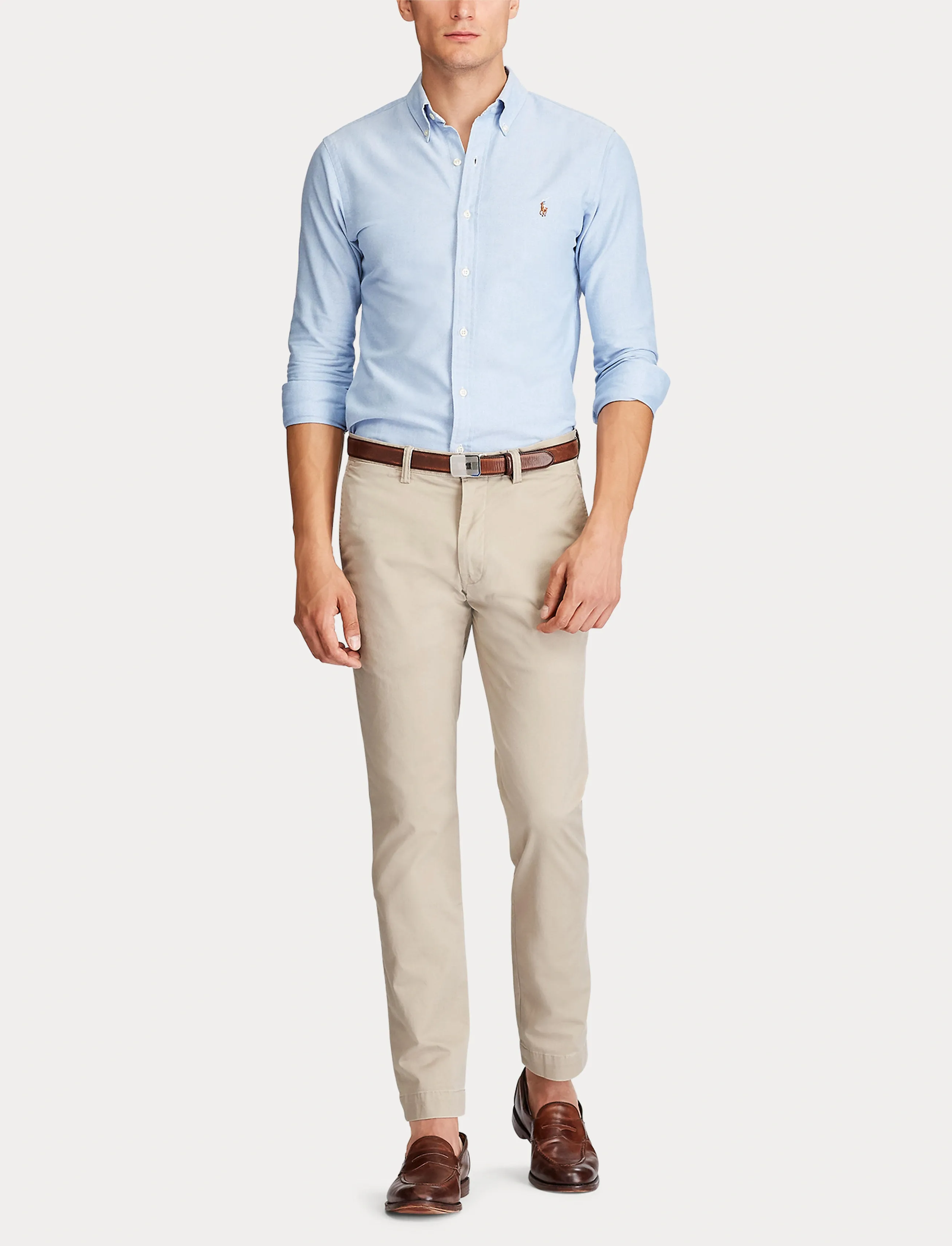 Polo Ralph Lauren Stretch Slim Fit Washed Chino Pant - Chinos - KHAKI TAN / beige