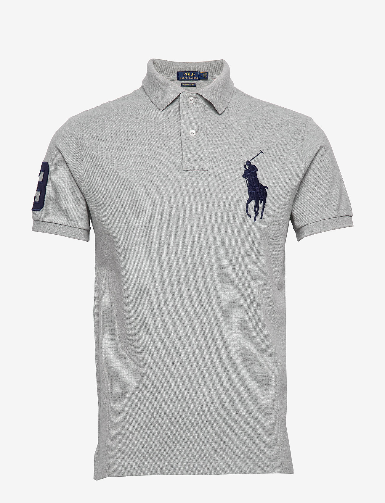 Polo Ralph Lauren - Custom Slim Fit Mesh Polo - andover heather - 0